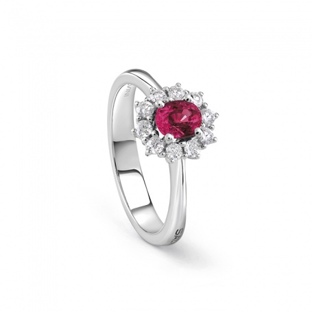 Salvini Love For Colors ring with ruby and diamonds 20093262