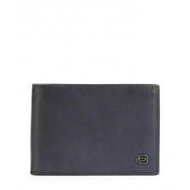 Piquadro men's wallet Black Square blue PU1392B3R