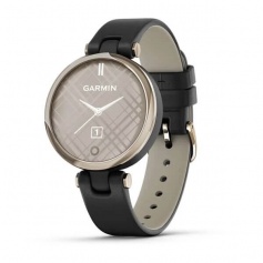 Garmin Lily Smartwatch Gold / Schwarzes Silikon 01002384B1