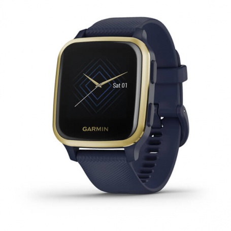 Garmin Venu SQ Music Smartwatch - Blu e Gold