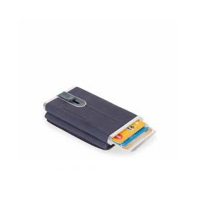 Compact wallet Piquadro Black Square blue PP4891B3R / BLU4