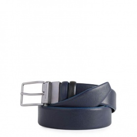 Piquadro Reversible blue and black men's belt - CU4878B2S / NBLU