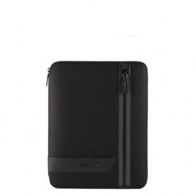 Black notepad holder in Piquadro Stationery fabric PB5448W109 / T / N