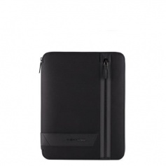 Black notepad holder in Piquadro Stationery fabric PB5448W109 / T / N
