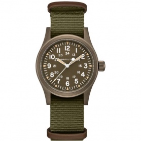 Military green Hamilton Khaki Field mechanical watch