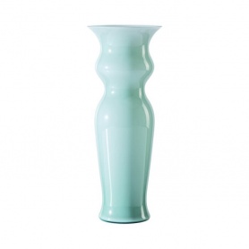 Venini Odalische Vase Riogrün mit milchiger Innenseite 706.81