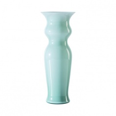Venini Odalische Vase Riogrün mit milchiger Innenseite 706.81