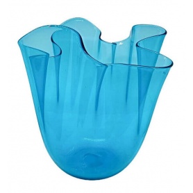 Venini vase Medium handkerchief transparent blue 700.02