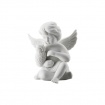Rosenthal Engel mit Eule aus weißem Porzellan