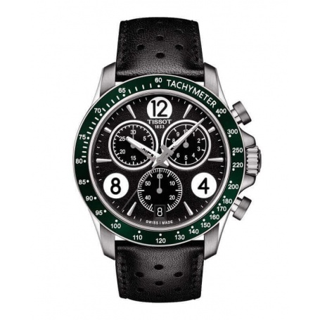 Men's Chrono Watch Tissot V8 black and green - T1064171605700