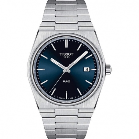 Tissot PRX blue quartz watch - T1374101104100