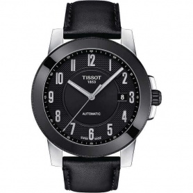 Tissot Gentleman Swissmatic schwarze Uhr T0984072605200