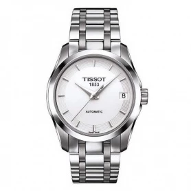 Orologio Tissot Couturier Automatico bianco T0352071101100