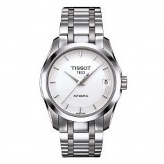 Tissot Couturier Automatische Weiße Uhr T0352071101100