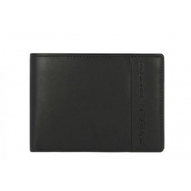 Piquadro Steven black leather wallet - PU4823S118R / N