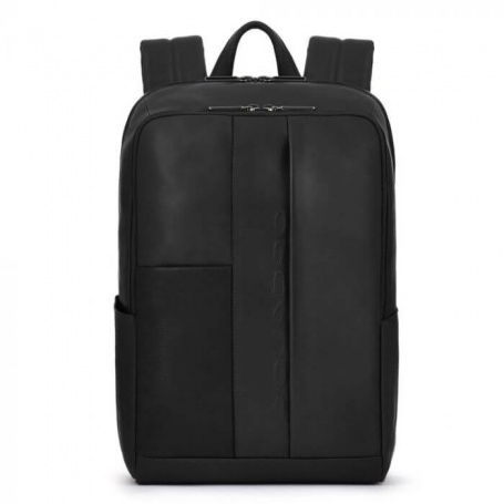 Piquadro Black leather backpack Steven - CA3214S118 / N