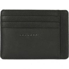 Piquadro Martin card holder in black leather PP2762S116R / N