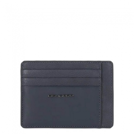 Piquadro Martin card holder in blue leather PP2762S116R / BLU