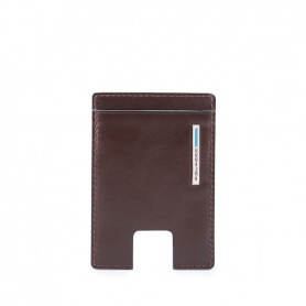 Piquadro Blue Square mahogany card holder - PP4768B2R