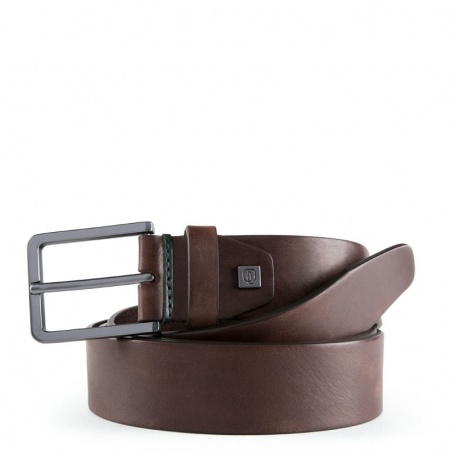 Piquadro Obidos men's belt with brown buckle CU5619W110