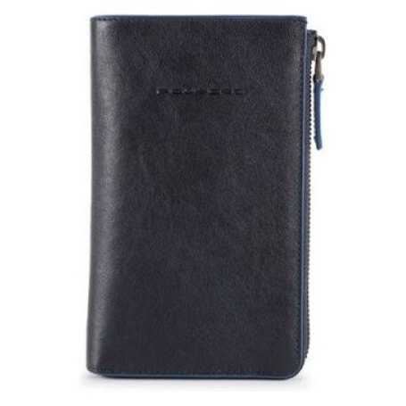 Piquadro Blu leather wallet pochette - AC5469B2SR / BLU