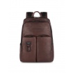 Backpack for PC and Ipad Piquadro Harper dark brown CA3869AP / TM