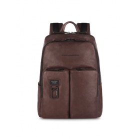 Backpack for PC and Ipad Piquadro Harper dark brown CA3869AP / TM