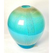 Venini Quartz Aquamarine and Gold Leaf Vase 514.50