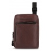 Dark brown Piquadro Harper leather bag - CA3084AP / TM