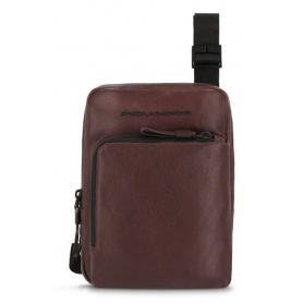 Dark brown Piquadro Harper leather bag - CA3084AP / TM