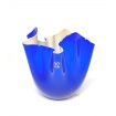 Venini small handkerchief vase blue and gray 700.04