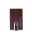 Compact wallet Piquadro Blue Square mahogany PP4825B2R / MO