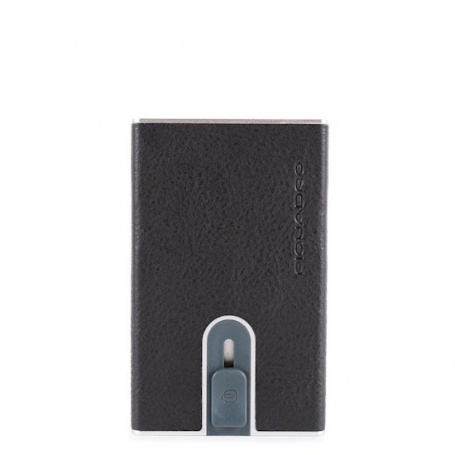 Compact wallet Piquadro Blue Square Special nero PP4825B2SR