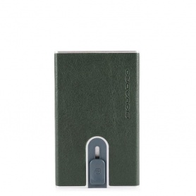 Compact wallet Piquadro Blue Square Special verde PP4825B2SR