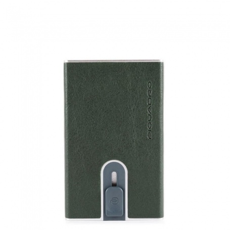 Compact wallet Piquadro Blue Square Special verde PP4825B2SR