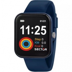 Smartwatch Sector S03 blaues Silikon - R3251282003