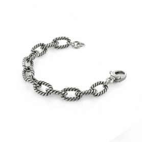 Premium Unoaerre bracelet in silver with chain - 5666
