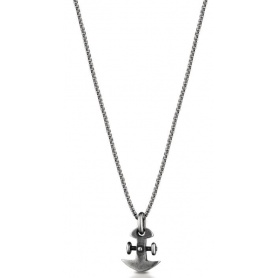 Ananda men's silver necklace with anchor A-CD107N