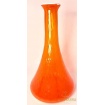 Vase Venini Monofiore Reticoli large Orange and White Thread 100.54