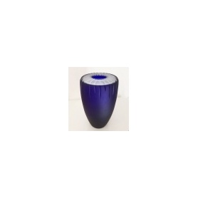 Venini Fonte Blue Vase by Giorgio Vigna