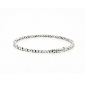 UnoaErre white tennis bracelet in rhodium silver 1AR5768