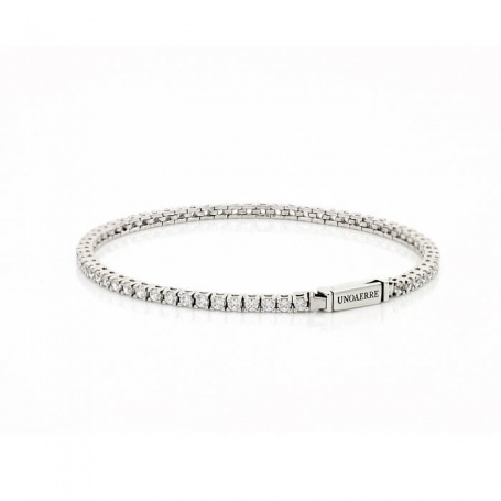 UnoaErre white tennis bracelet in rhodium silver 1AR5768