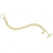 Unoaerre rolo chain bracelet in gilded bronze