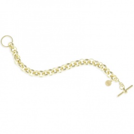 Unoaerre rolo chain bracelet in gilded bronze