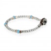 Gerba Collection03 bracelet in silver and murrine - BRN03