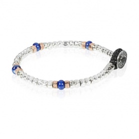 Gerba Collection05 nugget bracelet in silver and murrine BRN05
