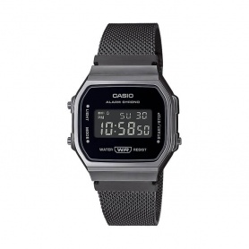 Casio Vintage Dark Gray Digital Watch A168WEMB-1BEF