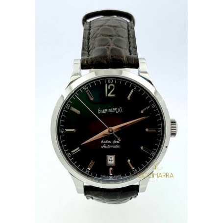 Eberhard Extra Fort Automatic schwarz 41029CP Uhr