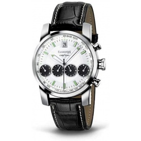 Eberhard Chrono4 watch white and black dial 31041CP