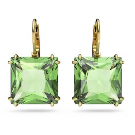 Green Swarovski Millenia Square Drop Earrings 5636564